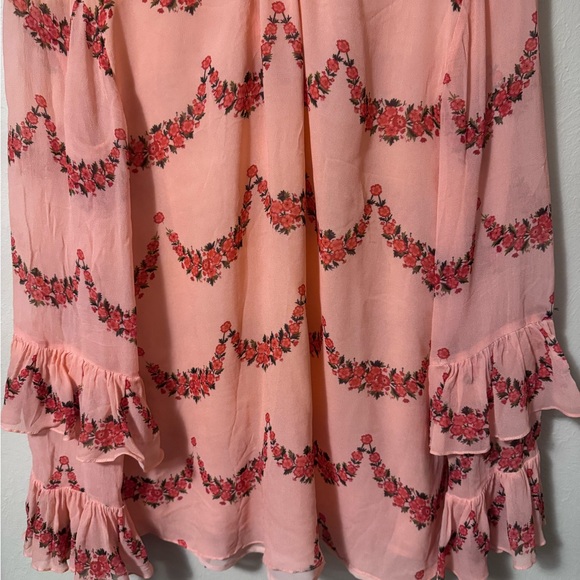 Nikasha by Anthropologie pink ruffle edge blouse Size Small - Picture 4 of 12